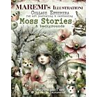 MAREMI'S Illustrationi Collage Ephemera for art journaling & cardmaking MOSS STORIES & Backgrounds