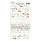 Mintay Lullaby Lane 6x12 Inch Paper Stickers Words