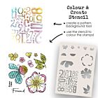 Polkadoodles Colour & Create Funky Flower Friend 2-in-1 Creative Stencil (PD8712)