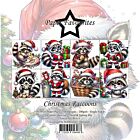 Christmas Raccoons 6x6 Inch Paper Pack (PF511) 