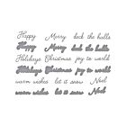 Handwritten Holiday Sentiments Etched Dies (S5-654)