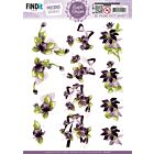 3D Push out Sheet - Precious Marieke - Purple Blossom - Purple