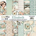 ScrapBoys Elizabeth paperpad 24 vl+cut out elements-DZ SB-ELIZ-09 