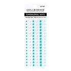 Dimensional Two Tone Teal Enamel Dots (96pcs) (SCS-287)