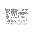 Spellbinders Ham It Up Clear Stamp & Die Set (SDS-199)        