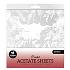 Studio Light Acetate sheet Snowy town, pine&verses Essent. nr.07 SL-ES-ACS07 203x203mm