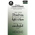 Studio Light Clear Stamp Christmas texts Essentials nr.696 SL-ES-STAMP696 50x92mm