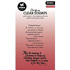 Studio Light Clear Stamp Christmas verses Essentials nr.713 SL-ES-STAMP713 55x88x3mm