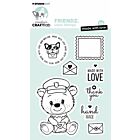 Studio Light Clear Stamp EN Made with love Friendz nr.709 CCL-FR-STAMP709 141x96mm