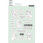 Studio Light Clear Stamp Friendz nr.468 CCL-FR-STAMP468 195x133mm