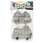 Studio Light Clear Stamp Hippie busses Sign. Coll. nr.700 ABM-SI-STAMP700 153x265x3mm