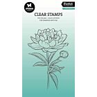 Studio Light Clear Stamp Open peony Essentials nr.694 SL-ES-STAMP694 84x128mm