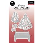 Studio Light Cutting Dies Bench & trees Essentials nr.872 SL-ES-CD872 96x136x1mm