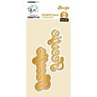 Studio Light Hot Foil Cutting Die Wordz Essentials nr.1 CCL-ES-HFCD01 64x81mm 