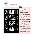 Studio Light Mask & stamps Zomer Essentials nr.08 CCL-ES-MST08 150x163mm