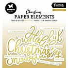 Studio Light Paper Elements Golden Sentiments Essentials nr.13 140x150x2mm