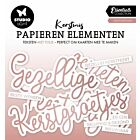 Studio Light Paper Elements Rosegold Kerstwensen Essentials nr.17 140x150x2mm