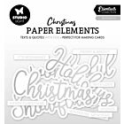 Studio Light Paper Elements Silver Sentiments Essentials nr.15 140x150x2mm