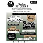 Studio Light Sticker Pad English Christmas texts Essent. nr.21 SL-ES-STIC21 105x148mm