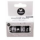 Studio Light Washi tape Black/white - EN - Silver Essentials nr.23 63x37x76mm