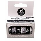 Studio Light Washi tape Black/white - NL - Silver Essentials nr.26  63x37x76mm