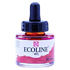 Ecoline Vloeibare Waterverf Fles 30 ml Sienna Gebrand 411