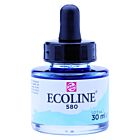 Ecoline Vloeibare Waterverf Fles 30 ml Pastelblauw 580