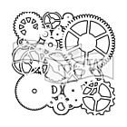 Gears 6x6 Inch Stencil (TCW262s)