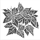 Poinsettia 6x6 Inch Stencil (TCW952s) 