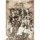 Tim Holtz Idea-Ology Paper Dolls Die-Cuts Vintage Black & White 