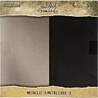 Tim Holtz Idea-Ology Paper Stash Kraft Metallic Paper Pad 8"X8" 36/PkgMetallic 3