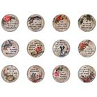 Tim Holtz Idea-Ology Quote Flair Buttons 12/Pkg 