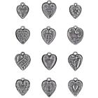 Tim Holtz Idea-Ology Metal Adornments 12/Pkg Hearts