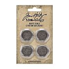 Tim Holtz Idea-Ology Metal Quote Seals 4/Pkg 