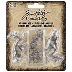 Tim Holtz Idea-Ology Adornments - Spiders + Branches Halloween