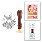 Spellbinders Peony Butterfly 3D Wax Seal Stamp (WS3D-003)