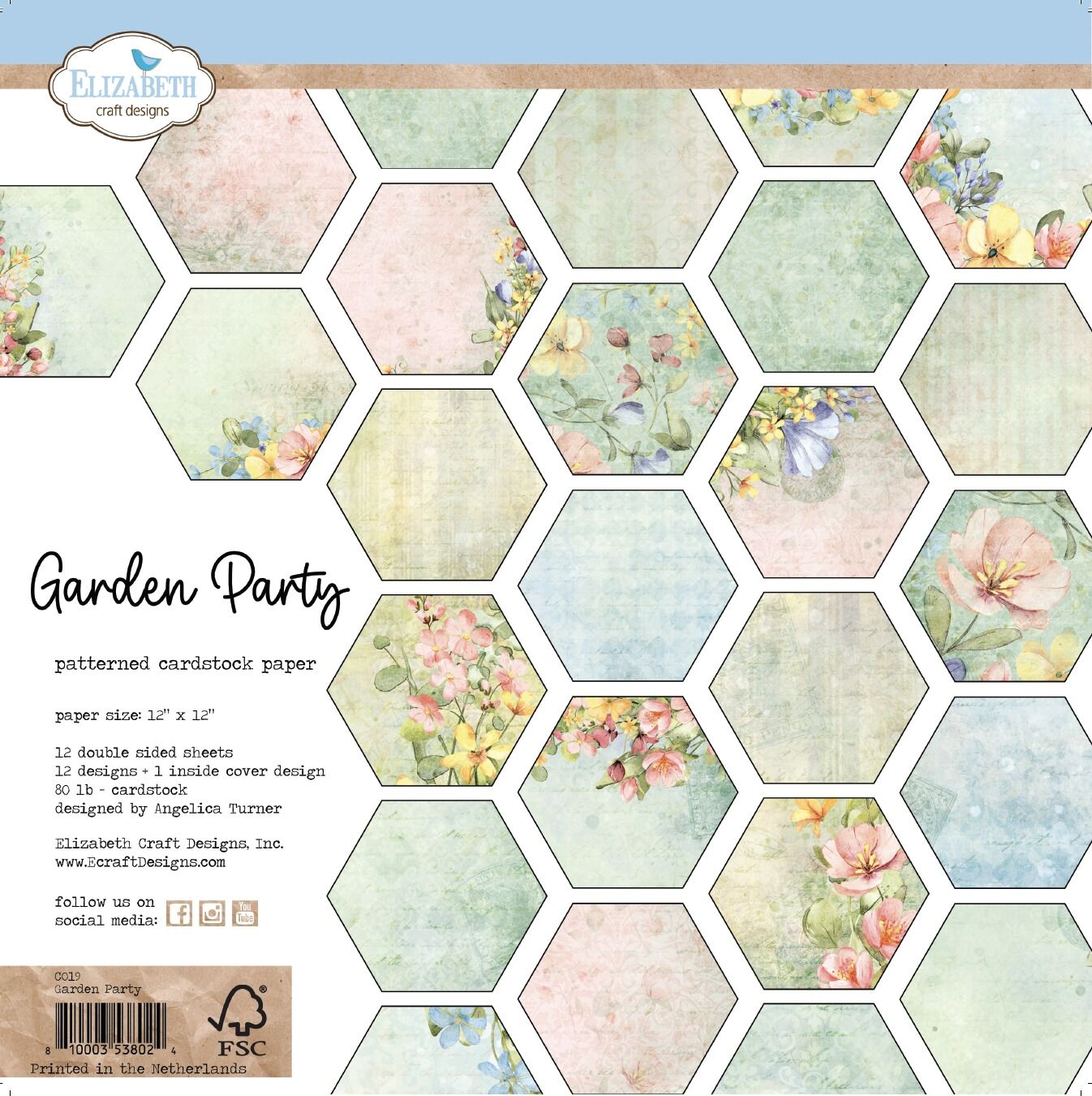 ECD Cardstock Paper Flowers Garden Party