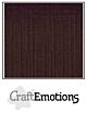 CraftEmotions linnenkarton 10 vel chocolade 27x13