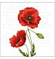 Servet 33x33cm Proud poppy