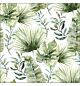 Servet 33x33cm Jungle leaves white