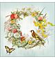 Servet 33x33cm Wreath with ribbon