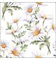 Servet 33x33cm Beautiful daisies white