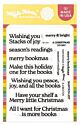 Waffle Flower Merry Bookmas Sentiments Stamp Set