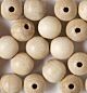 Wooden Balls Naturel, 15mm, 18pcs