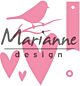 Marianne Design Collectables Giftwrapping - Karin's bird, hearts & tag