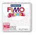 Fimo kids boetseerklei 42g glitter wit