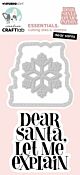 Studio Light Stamp & Cutting Die Dear Santa Essentials nr.83 CCL-ES-SCD83 130x64x1mm