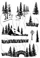 Card-io Pine Panorama A6 Combinations Clear Stamp Set