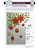 Poinsettias & Baubles Companion Colouring Stencil (CEST169)