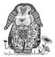 Crafty Individuals Daisy the Bunny Unmounted Rubber Stamps (CI-646) 